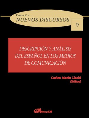 cover image of Descripción y análisis del español en los medios de comunicación